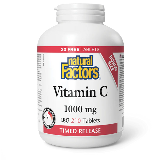 C 1000MG TIME RELEASE 210TAB NATURAL FACTORS