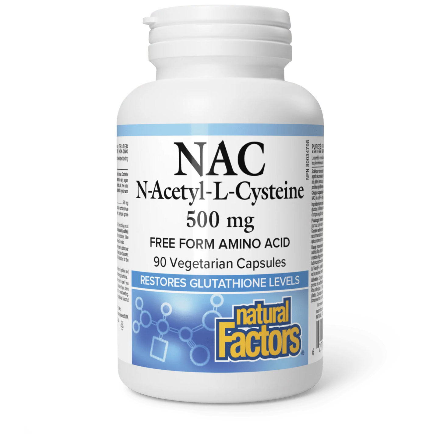 NAC 500MG 90CAP NATURAL FACTORS