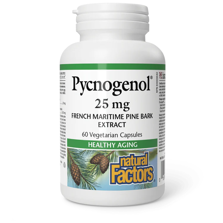 PYCNOGENOL 25MG 60CAP NATURAL FACTORS