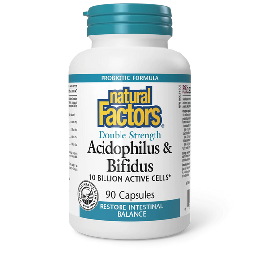 ACIDOPHILUS & BIFIDUS 10BILLON  90CAP NATURAL FACTORS