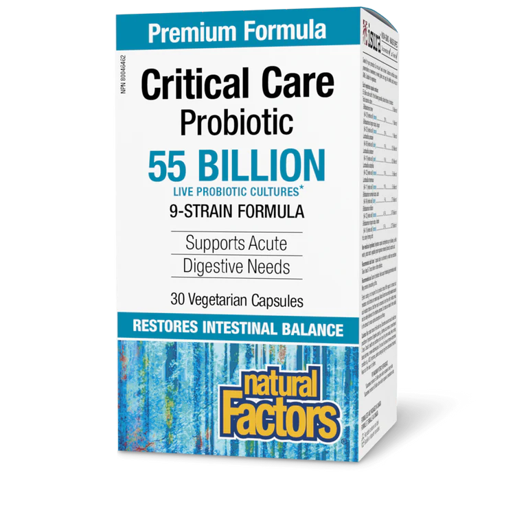 CRITICAL CARE PROBIOTIC 55BIL 30CAP NATURAL FACTORS