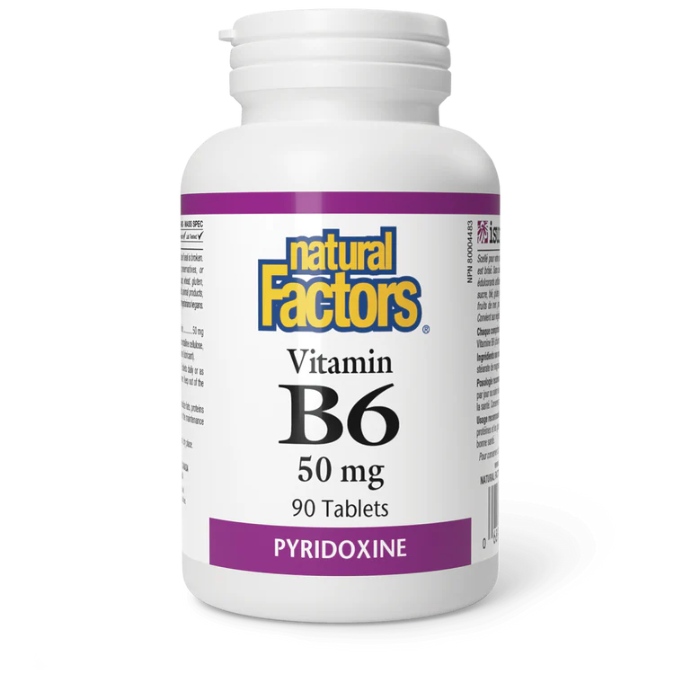 B6 50MG 90TAB NATURAL FACTORS