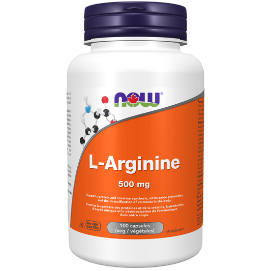 L-ARGININE 500MG 100CAPS NOW