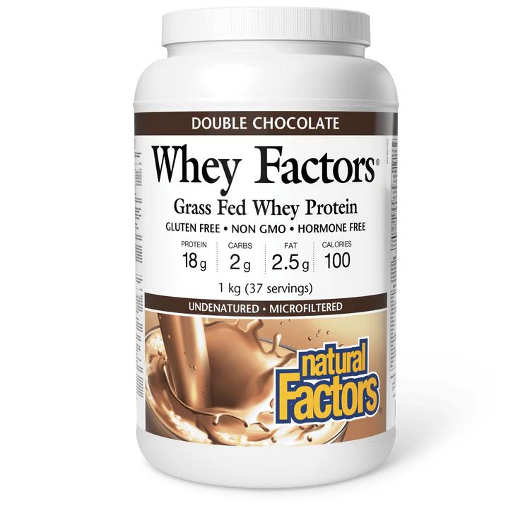 WHEY FACTORS CHOCOLATE 1KG NATURAL FACTORS