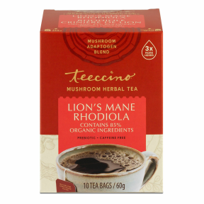 LION'S MANE MUSHROOM & RHODIOLA TEA 10BAGS TEECCINO