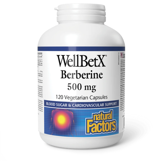 WELLBETX BERBERINE 500MG 120C NATURAL FACTORS