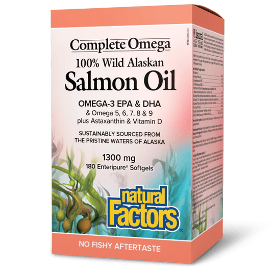 SALMON OIL 100% WILD ALASKAN 180C NATURAL FACTORS