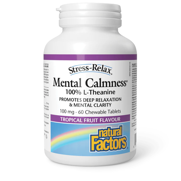 MENTAL CALM 100MG 60CHEW NATURAL FACTORS