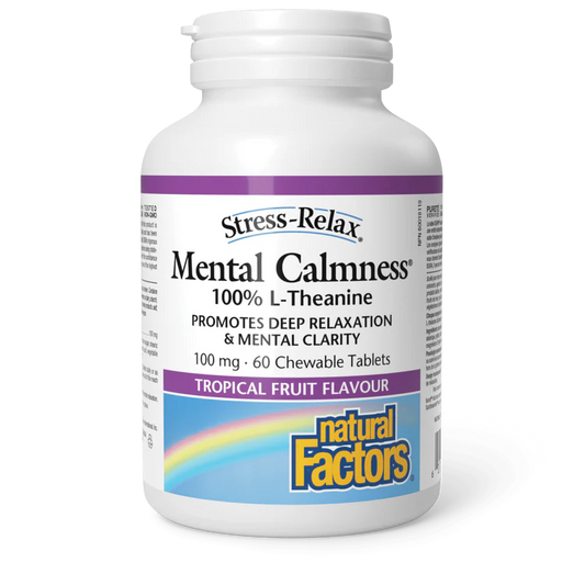 MENTAL CALM 100MG 60CHEW NATURAL FACTORS