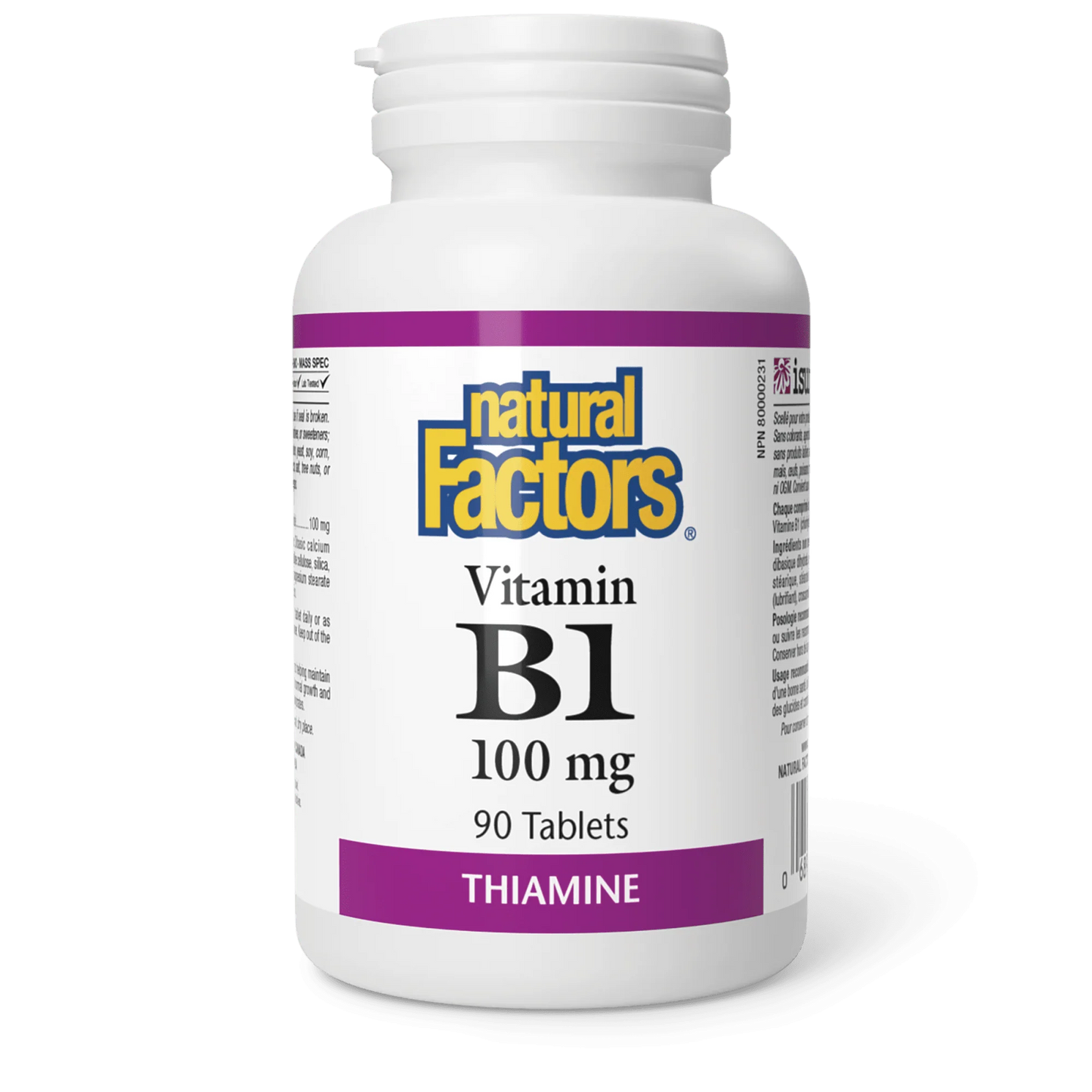 B1 100MG 90TAB NATURAL FACTORS