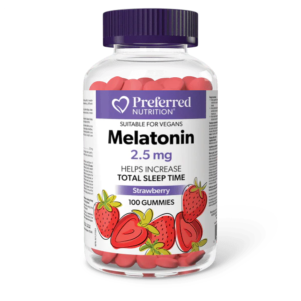 MELATONIN 2.5MG 100GUMMIES PREFERRED NUTRITION