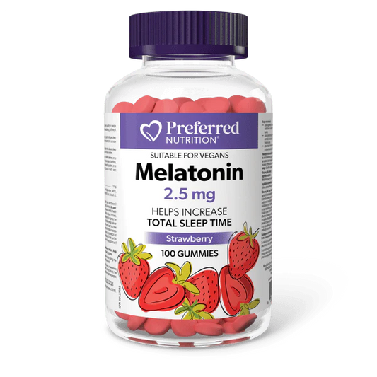 MELATONIN 2.5MG 100GUMMIES PREFERRED NUTRITION