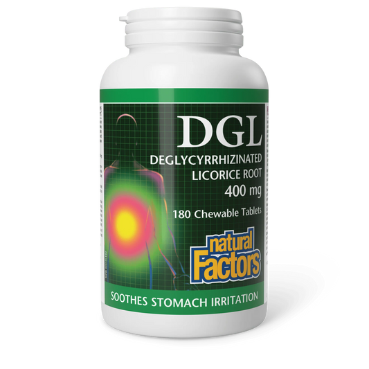 DGL 400MG 180TAB NATURAL FACTORS