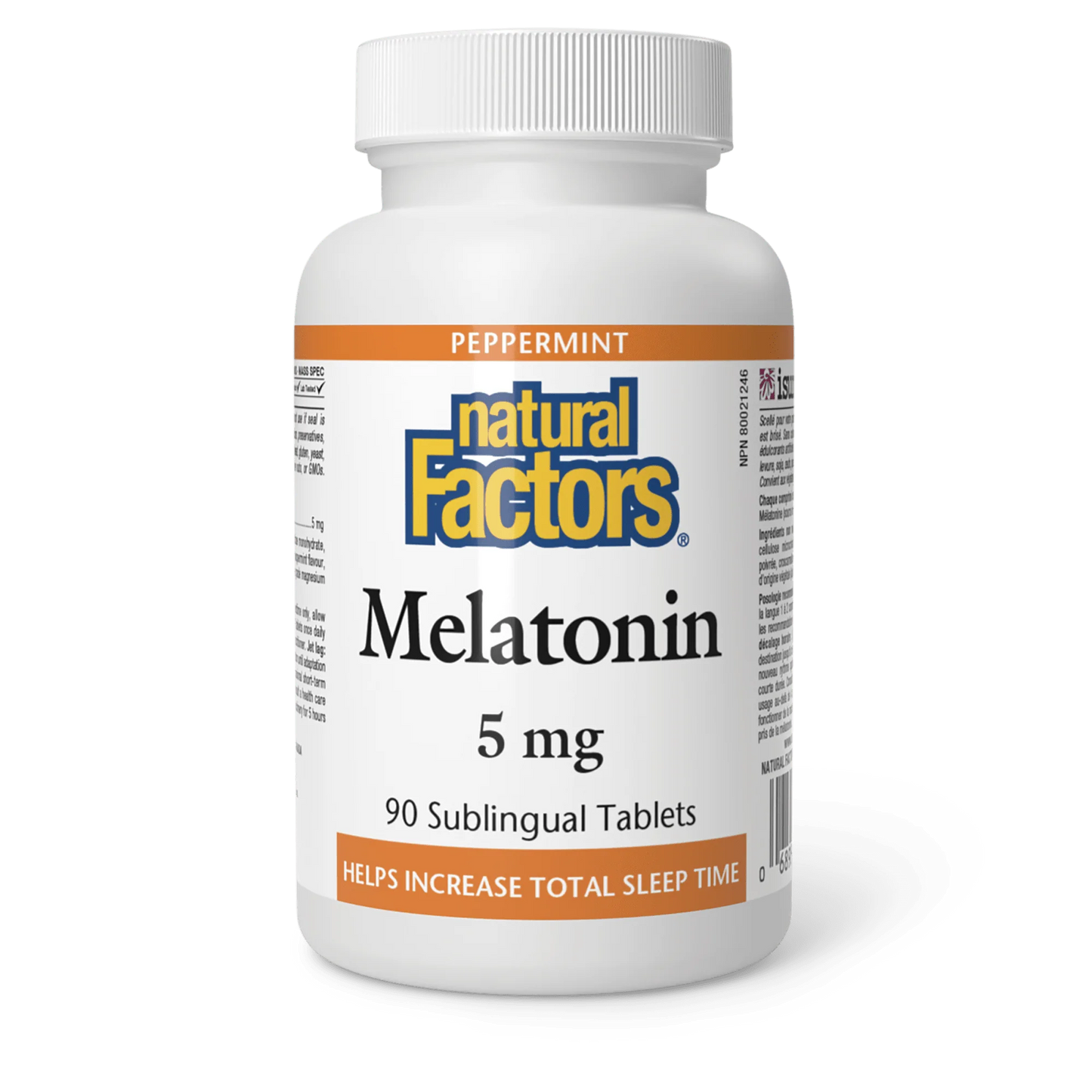 MELATONIN 5MG 90 SUBTAB NATURAL FACTORS