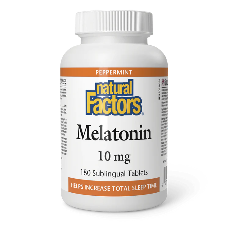 MELATONIN 10MG 180 SUBLINGUAL TAB NATURAL FACTORS