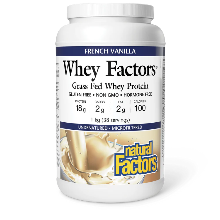 WHEY FACTORS VANILLA 1KG NATURAL FACTORS