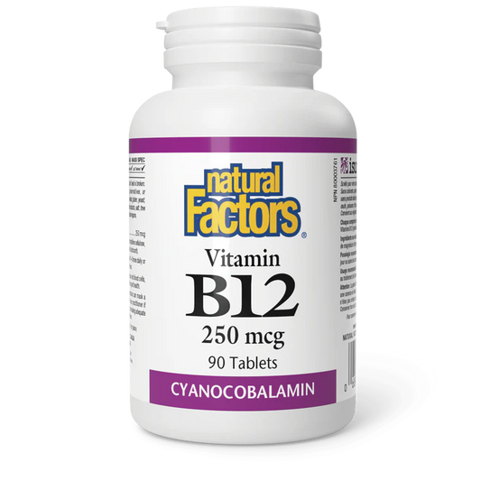 B12 250MCG 90TABS NATURAL FACTORS