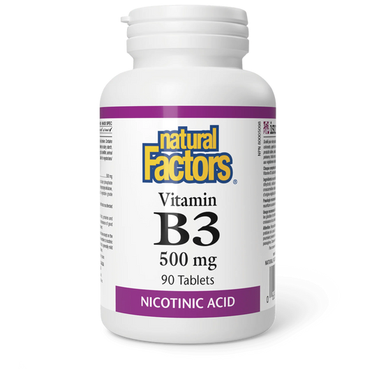 B3 500MG 90TAB NATURAL FACTORS