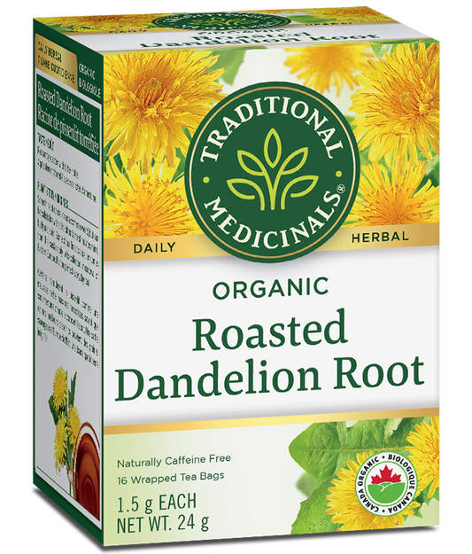 ROASTED DANDELION ROOT TEA 16 BAGS TRADITIONAL MEDICINALS