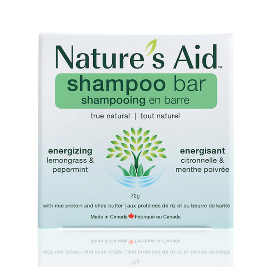 SHAMPOO BAR LEMONGRASS+PEPPERMINT 72G NATURE'S AID