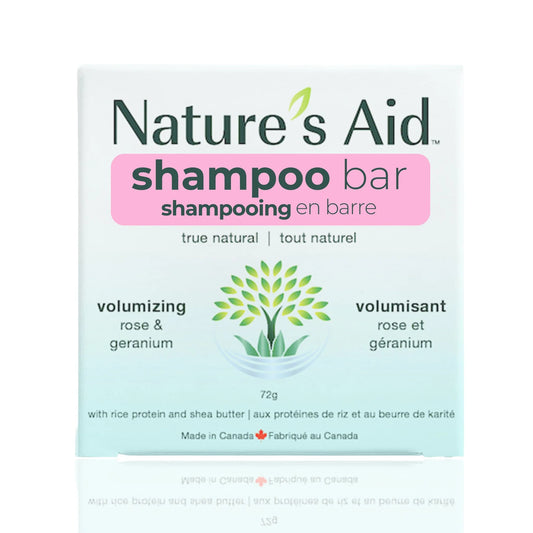 SHAMPOO BAR ROSE+GERANIUM 72G NATURE'S AID