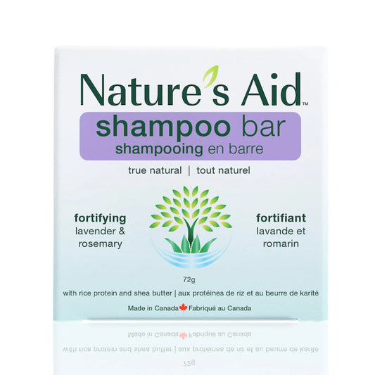 SHAMPOO BAR LAVENDER + ROSEMARY 72G NATURE'S AID