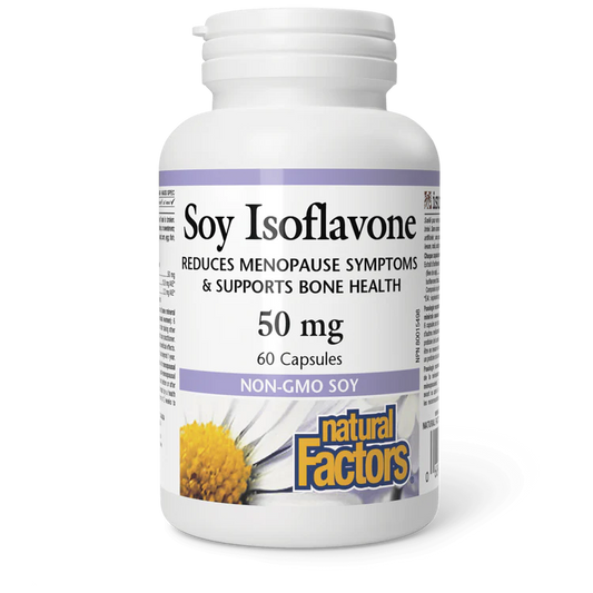 SOY ISOFLAVONE 50MG 60CAP NATURAL FACTORS