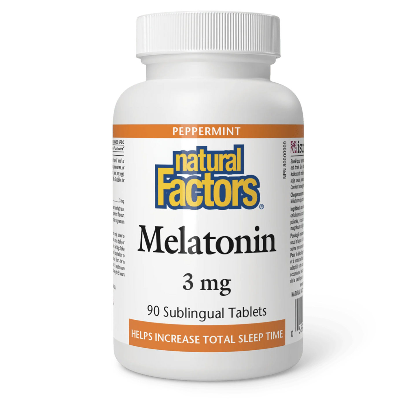 MELATONIN 3 MG 210 SUBTABS NATURAL FACTORS