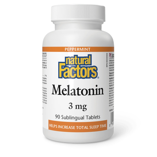 MELATONIN 3 MG 210 SUBTABS NATURAL FACTORS