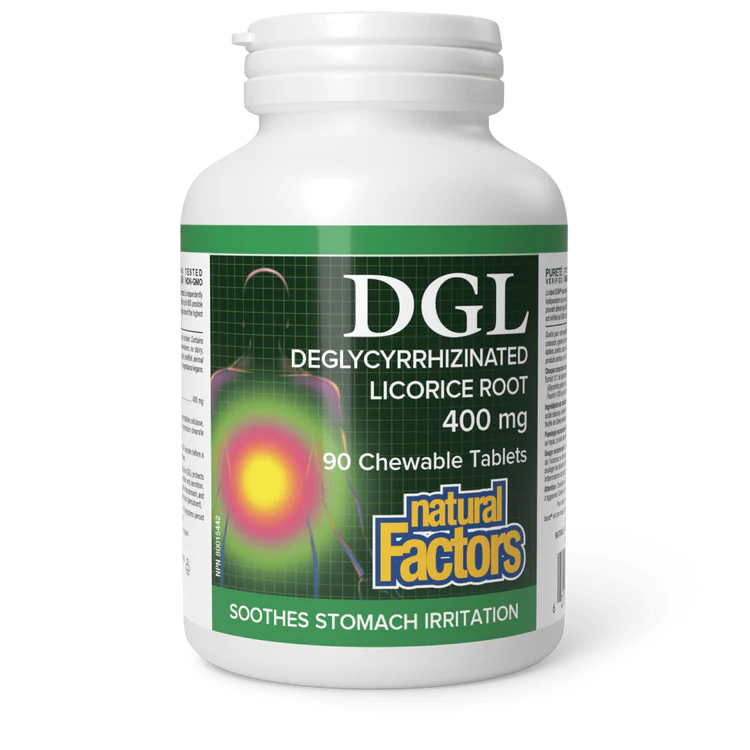 DGL LICORICE 90TAB NATURAL FACTORS