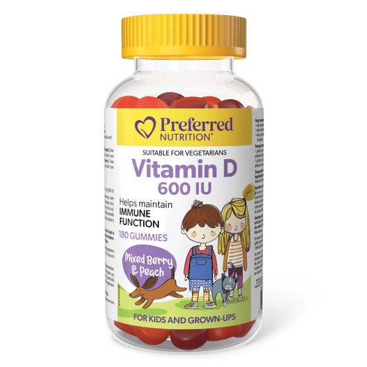 VITAMIN D 600IU 180GUMMIES PREFERRED NUTRITION