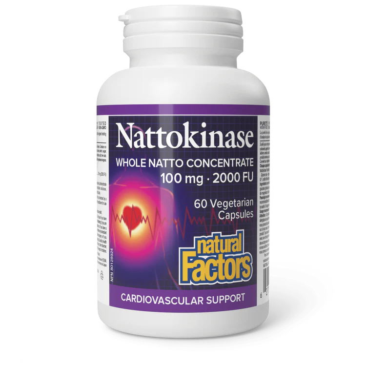 NATTOKINASE 100MG 60VCAP NATURAL FACTORS