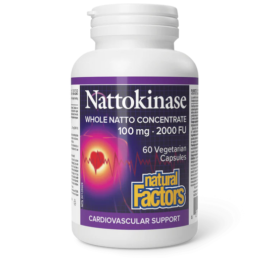 NATTOKINASE 100MG 60VCAP NATURAL FACTORS