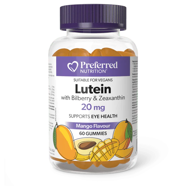 LUTEIN WITH BILBERRY & ZEAXANTHIN 60 GUMMIES PREFERRED NUTRITION