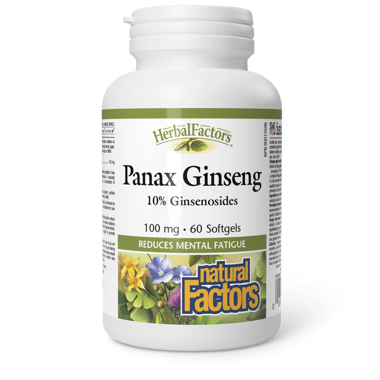 PANAX GINSENG 100MG 60CAP NATURAL FACTORS