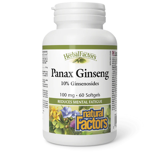 PANAX GINSENG 100MG 60CAP NATURAL FACTORS