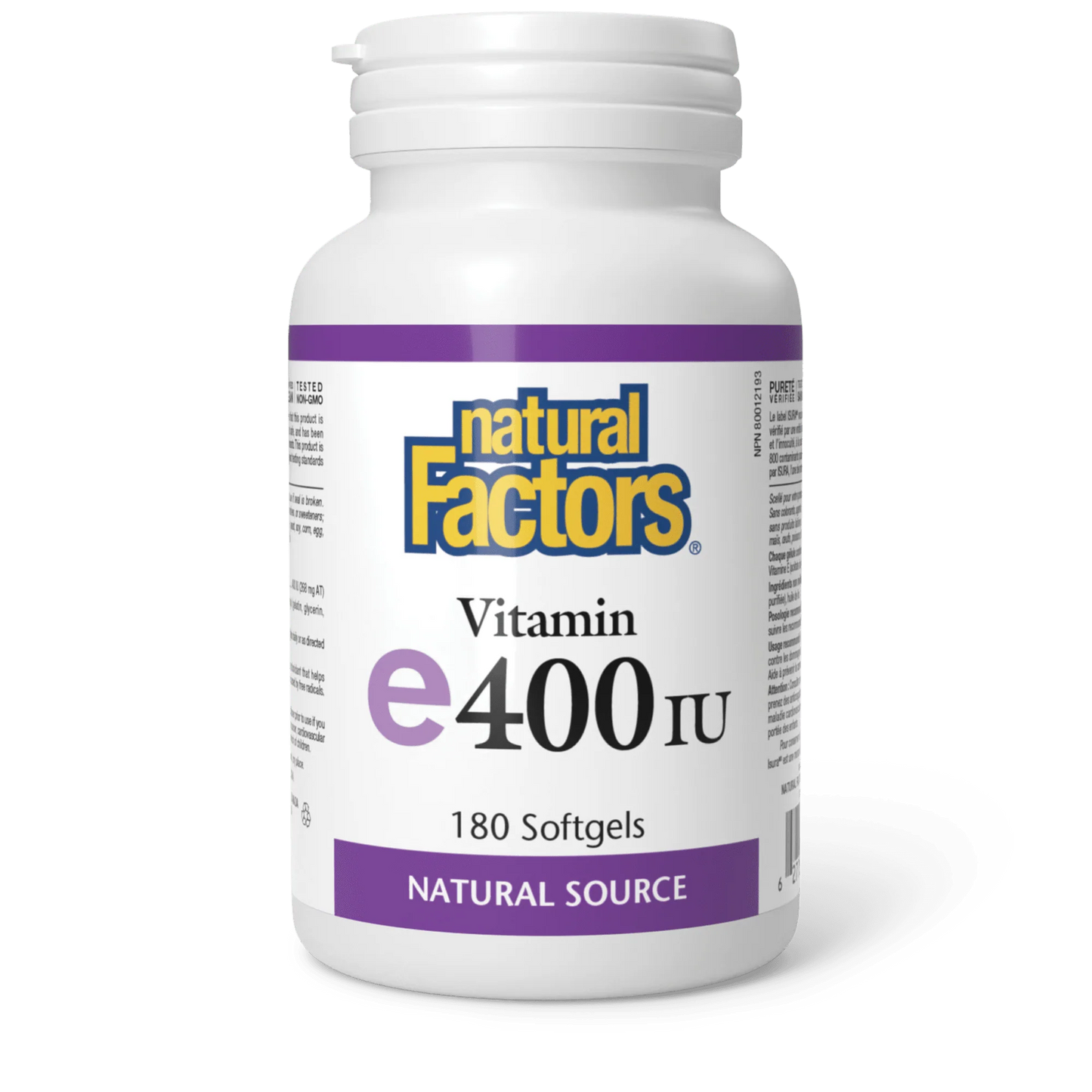 E 400IU 90CAP NATURAL FACTORS