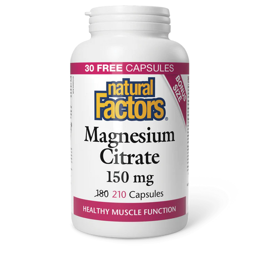 MAGNESIUM CITRATE 150MG 210CAP NATURAL FACTORS