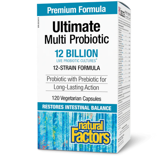 ULTIMATE MULTI PROBIOTIC 120CAPS NATURAL FACTORS