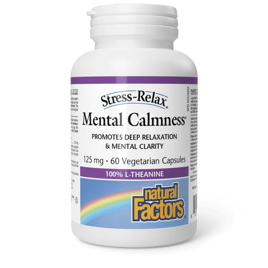 MENTAL CALM 125MG 60VC NATURAL FACTORS