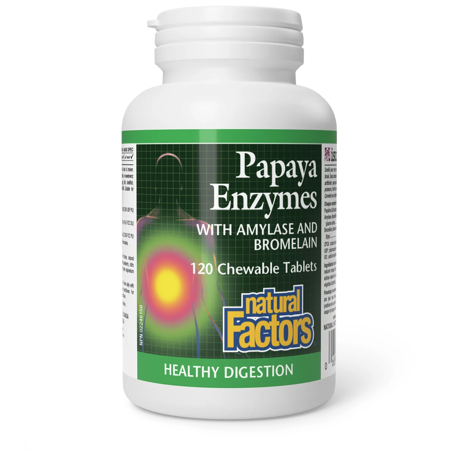 PAPAYA ENZYME 120 CHEW TABS NATURAL FACTORS