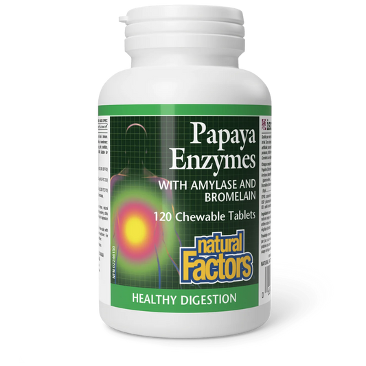 PAPAYA ENZYME 120 CHEW TABS NATURAL FACTORS