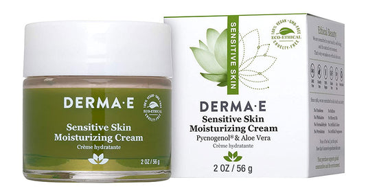DERMA E Sensitive Skin Moisturizing Cream w/Pycnogenol (56 Grams)