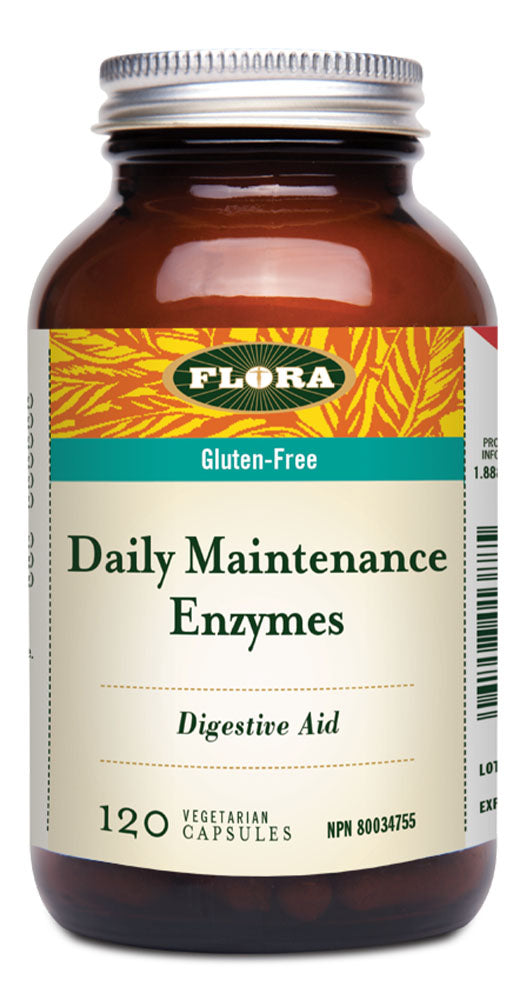 FLORA Daily Maintenance Digestive Enzymes (120 veg caps)