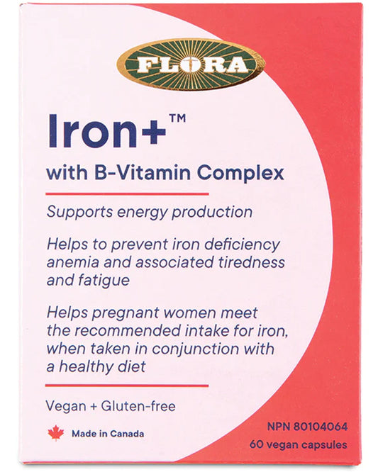 IRON+ B VITAMIN 60 VCAP FLORA