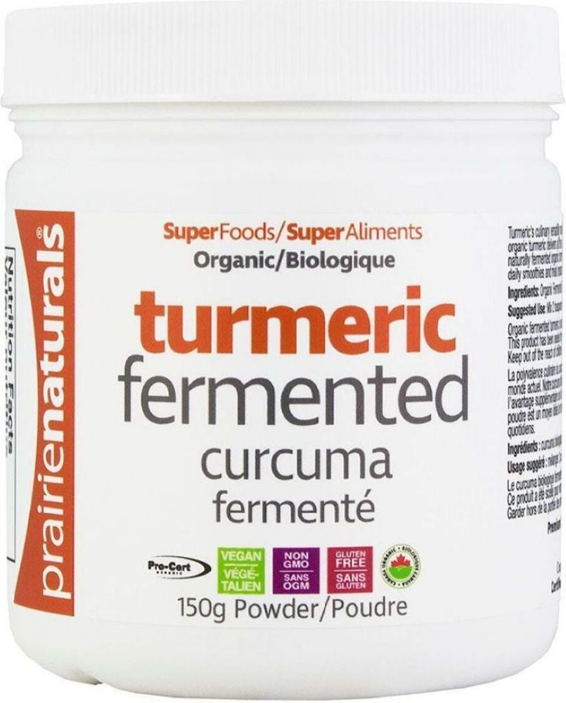 FERMENTED TURMERIC ORGANIC 150G PRAIRIE NATURALS