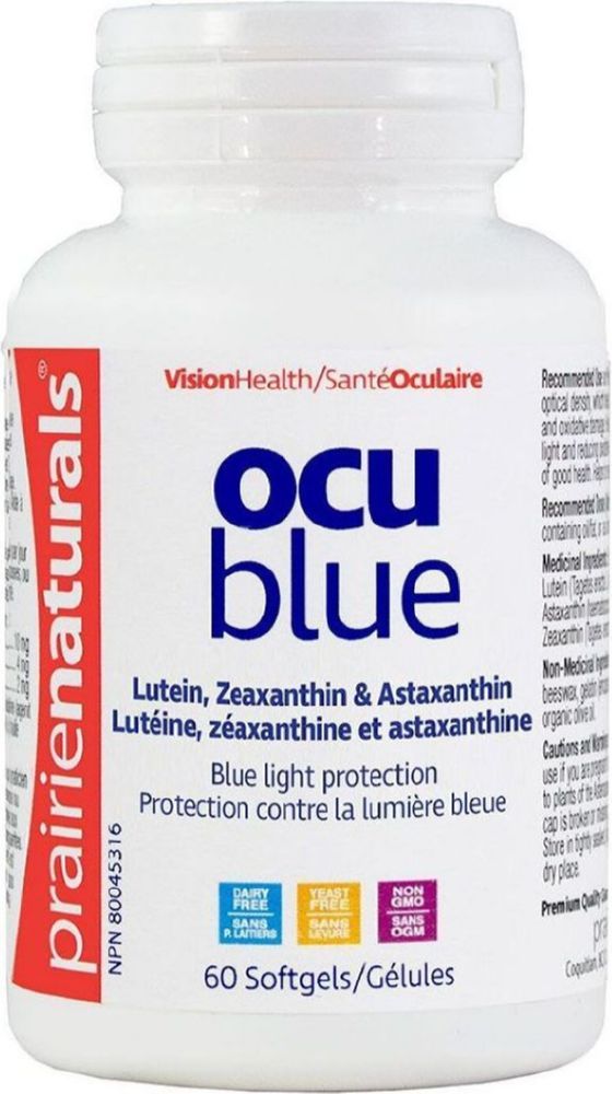 OCU BLUE 60 SOFT GELS PRAIRIE NATURALS