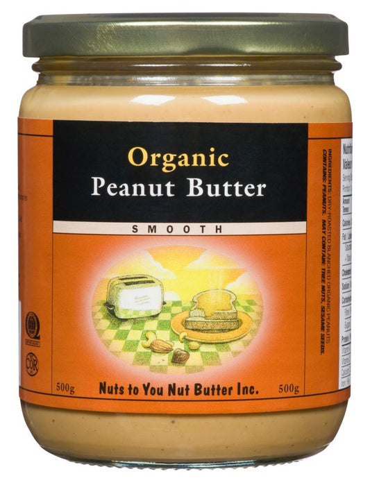 NUTS TO YOU Organic Peanut Butter Smooth (500 gr)