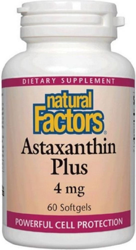 ASTAXANTHAN PLUS 4MG 60CAPS NATURAL FACTORS