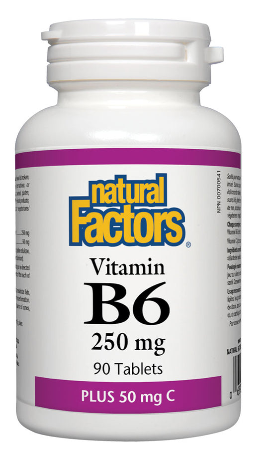 NATURAL FACTORS Vitamin B6 (250 mg - 90 tabs)